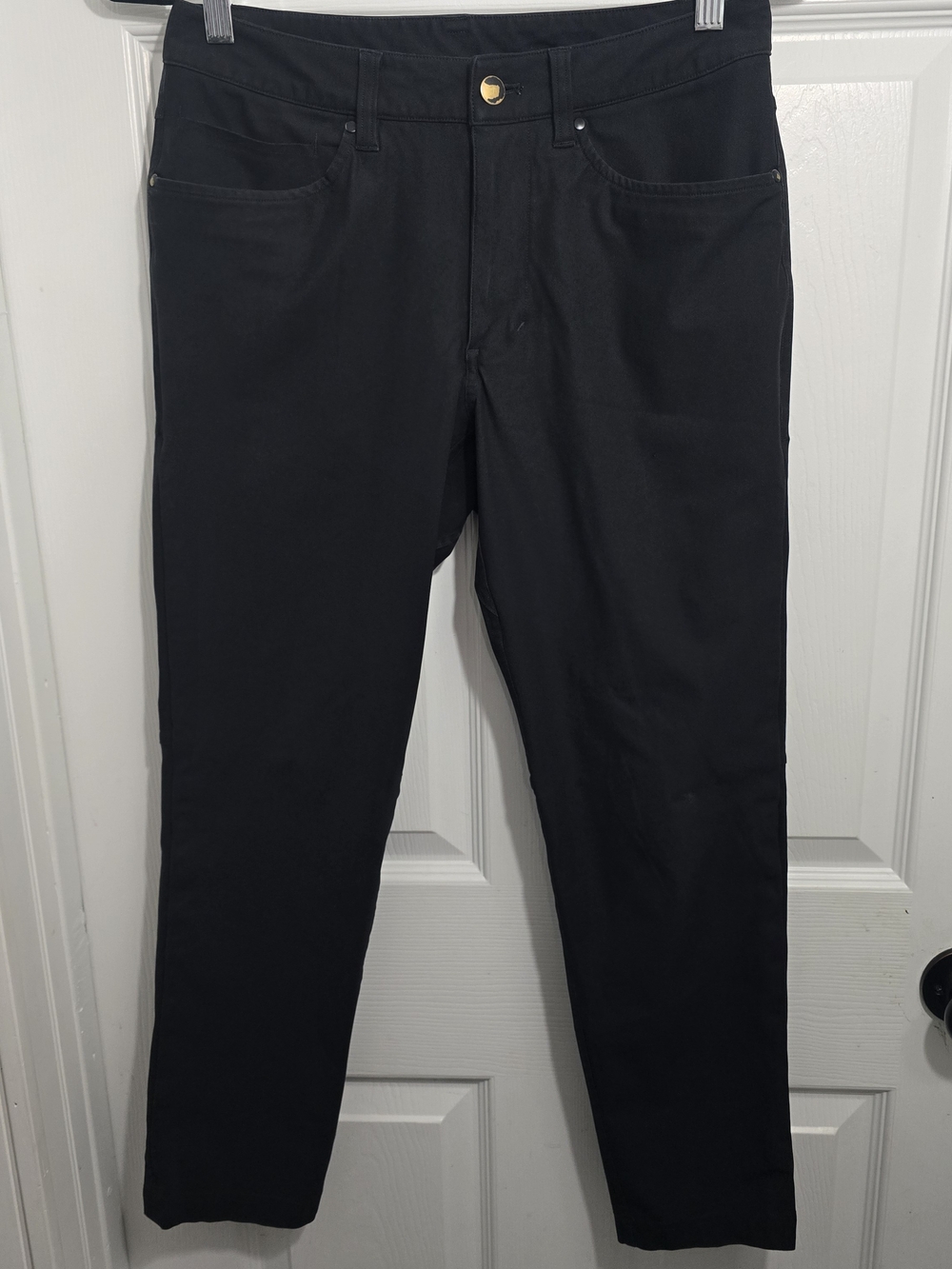 Lululemon ABC Classic Warpstreme 5 Pocket Pants Black Men's Size 28x26